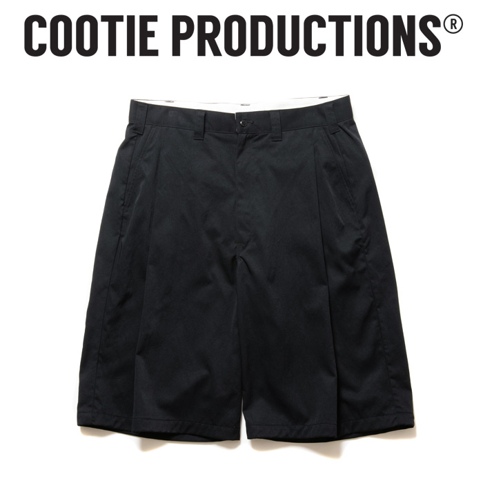 COOTIE(クーティー) 　 Nylon Chino Cloth 1 Tuck Short Trousers 　【CTE-24S130】【ナイロン チノ ショーツ】【COOTIE PRODUCTIONS