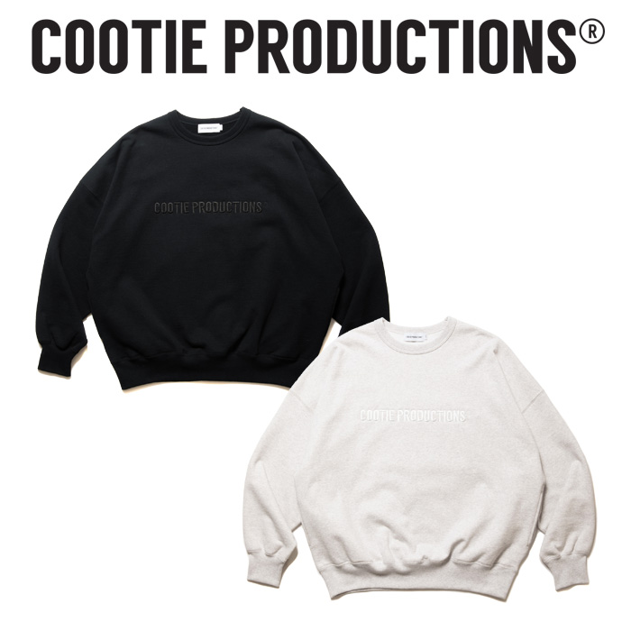 COOTIE (クーティー) 　 Open End Yarn Sweat Crew (Embroidery) 　【CTE-24S333】【クルーネック スウェット】【COOTIE PRODUCTIONS