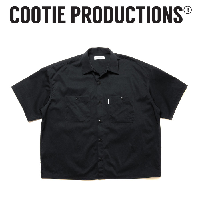 COOTIE (クーティー) 　 Nylon Chino Cloth S/S Work Shirt 　【CTE-24S412】【オープンカラー シャツ】【COOTIE PRODUCTIONS クーテ