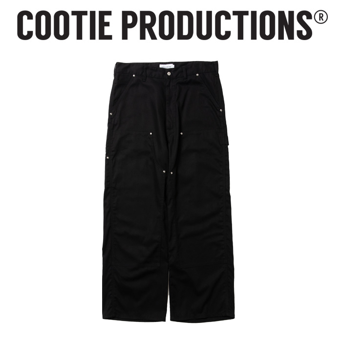 COOTIE(クーティー) 　 Abyss Dyed Duck Double Knee Painter Pants 　【CTE-25S117】【ダッグ生地 ダブルニー ペインター パンツ】