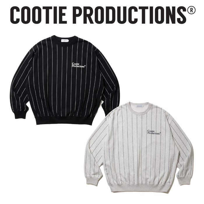 COOTIE (クーティー)　 Allover Print Open End Yarn Sweat Crew 　【オーバーサイズ ロングスリーブ クルー スウェット】【COOTIE P