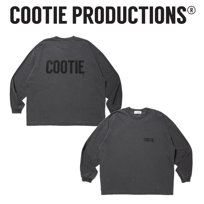 COOTIE (クーティー)　 Pigment Dyed L/S Tee 　【ピグメントダイ オーバーサイズ ロングスリーブ TEEシャツ】【COOTIE PRODUCTIONS 