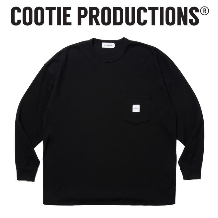 COOTIE (クーティー)　 T/C Waffle Error Fit L/S Tee 　【ワッフル オーバーサイズ ロングスリーブ TEEシャツ】【COOTIE PRODUCTION