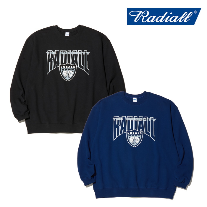 RADIALL ラディアル 　 HOOD CITY - CREW NECK SWEATSHIRT L/S 　 【スウェットシャツ 長袖】【2024 SPRING ＆SUMMER COLLECTION】【