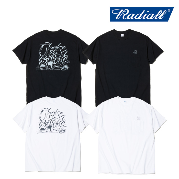 RADIALL ラディアル 　CHOKE N SMOKE - CREW NECK T-SHIRT S/S 　 【Tシャツ 半袖】【2024 SPRING ＆ SUMMER COLLECTION】【RAD-24SS