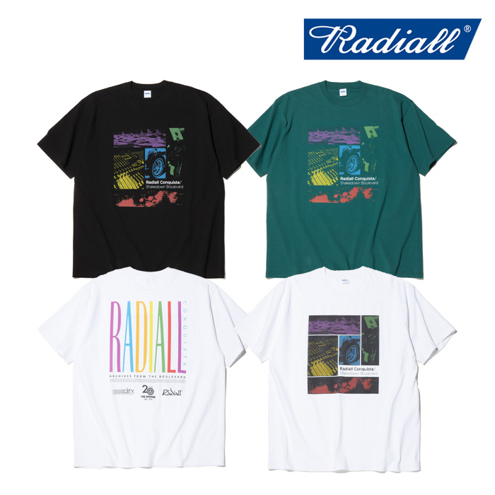 RADIALL ラディアル 　CONQUISTA - CREW NECK T-SHIRT S/S 　 【Tシャツ 半袖】【2024 SPRING ＆ SUMMER COLLECTION】【RAD-24SS-TEE