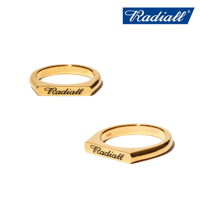 RADIALL ラディアル 　SCRIPT - PINKY SIGNET RING (GOLD)　 【ピンキーリング ゴールド】【2022 SPRING&SUMMER COLLECTION】【RAD-J