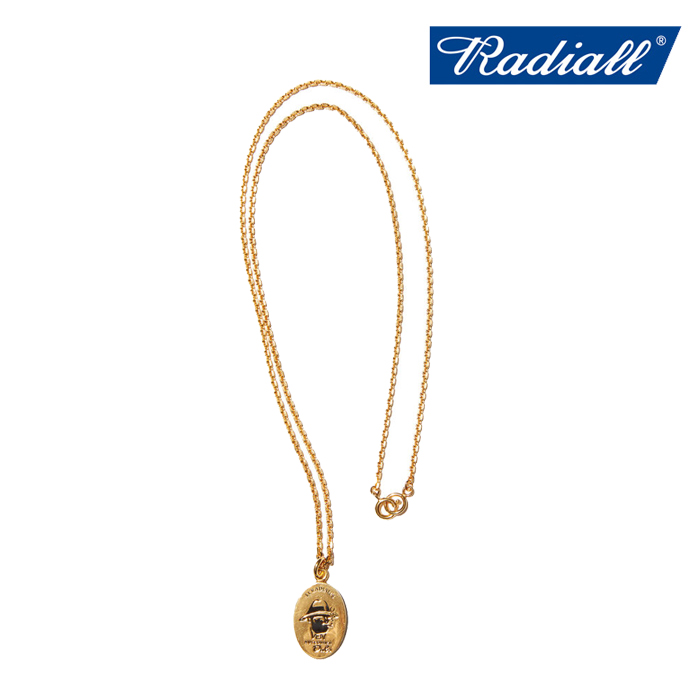 RADIALL ラディアル 　MR.EASY - PLATE NECKLACE (GOLD)　 【ネックレス ゴールド】【2022 SPRING&SUMMER COLLECTION】【RAD-JWL034-