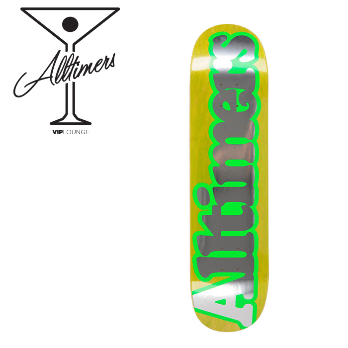Alltimers (オールタイマーズ)　 BROADWAY LIME DECK (8.0inch)  　【Alltimers オールタイマーズ】【スケートボード】【スケボー】