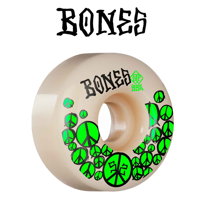 BONESWHEELS(ボーンズウィール)　 BONES STF PEACE 54mm 99A 　【ボーンズ スケートボード スケボー パーツ ウィール】