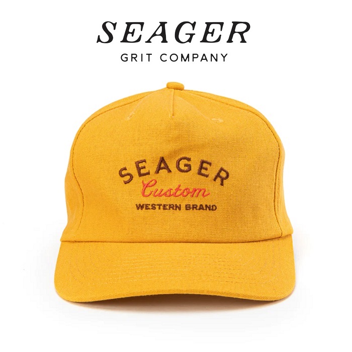 SEAGER(シーガー)　BADLANDS SNAPBACK WASHED YELLOW　【キャップ 帽子】【シーガー キャップ】【定番 人気 シンプル アウトドア サ