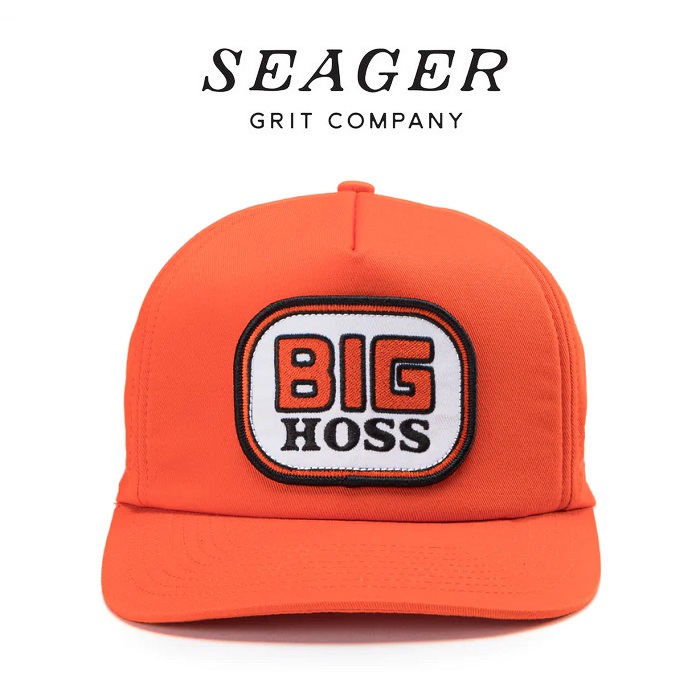 SEAGER(シーガー)　BIG HOSS SNAPBACK ORANGE　【キャップ 帽子】【シーガー キャップ】【定番 人気 シンプル アウトドア サーフィン