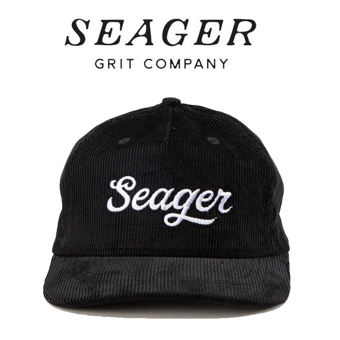 SEAGER(シーガー)　Big Corduroy Snapback (Black)　【キャップ 帽子】【シーガー キャップ】【定番 人気 シンプル アウトドア サー