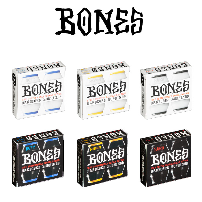 BONES BEARING (ボーンズベアリング)　BONES HARDCORE BUSHINGS SET 　【ボーンズ ボーンズベアリング ハード】【REDS】【スケートボ