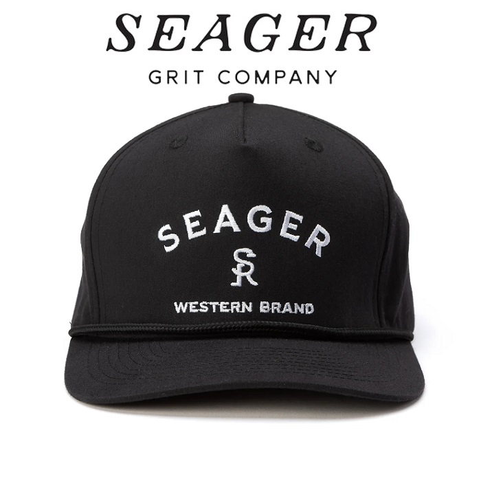 SEAGER(シーガー)　BRANDED SNAPBACK BLACK　【キャップ 帽子】【シーガー キャップ】【定番 人気 シンプル アウトドア サーフィン 