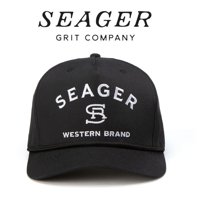 SEAGER(シーガー)　Branded Snapback (Black)　【キャップ 帽子】【シーガー キャップ】【定番 人気 シンプル アウトドア サーフィン