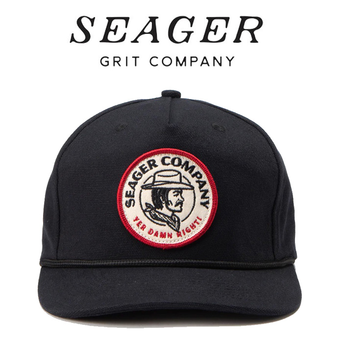 SEAGER(シーガー)　DAMN RIGHT SNAPBACK BLACK　【キャップ 帽子】【シーガー キャップ】【定番 人気 シンプル アウトドア サーフィ