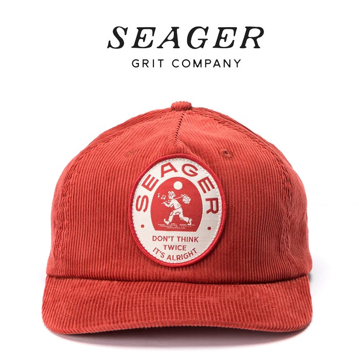 SEAGER(シーガー)　DYLAN SNAPBACK RUST RED　【キャップ 帽子】【シーガー キャップ】【定番 人気 シンプル アウトドア サーフィン 
