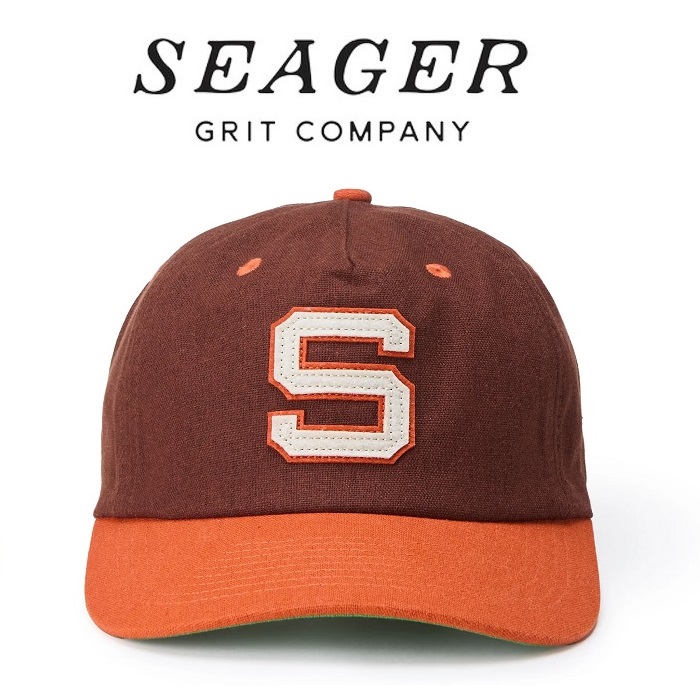 SEAGER(シーガー)　Era Snapback (Brown&Orange)　【キャップ 帽子】【シーガー キャップ】【定番 人気 シンプル アウトドア サーフ