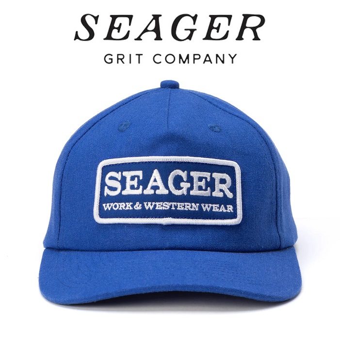 SEAGER(シーガー)　FARRIER HEMP SNAPBACK BLUE　【キャップ 帽子】【シーガー キャップ】【定番 人気 シンプル アウトドア サーフィ