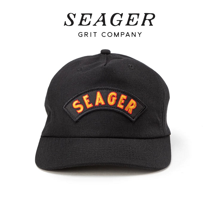 SEAGER(シーガー)　FIELD SNAPBACK BLACK　【キャップ 帽子】【シーガー キャップ】【定番 人気 シンプル アウトドア サーフィン ス