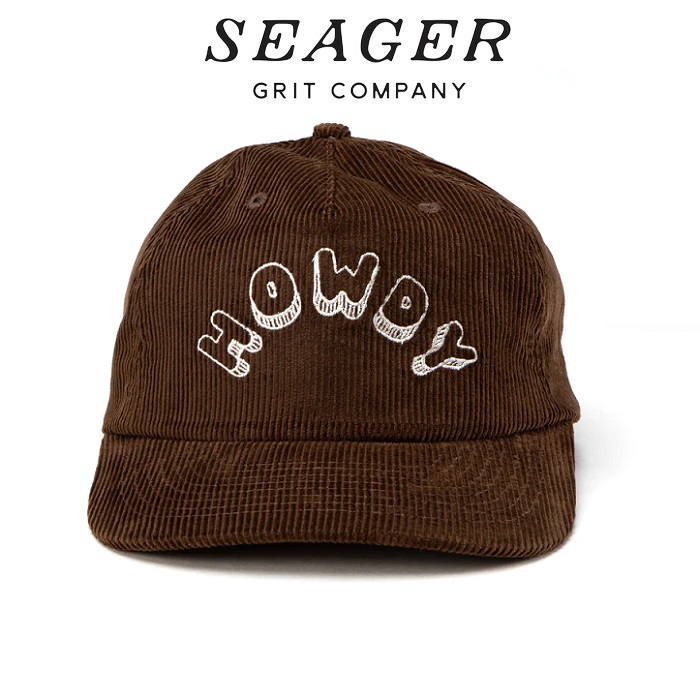 SEAGER(シーガー)　HOWDY CORDUROY SNAPBACK BROWN　【キャップ 帽子】【シーガー キャップ】【定番 人気 シンプル アウトドア サー