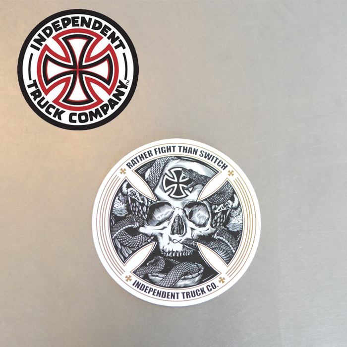 Independent Trucks (インディペンデント)　INDEPENDENT STICKER FTR SKULL 5”　【インディペンデント】【スケートボード 】【スケボ