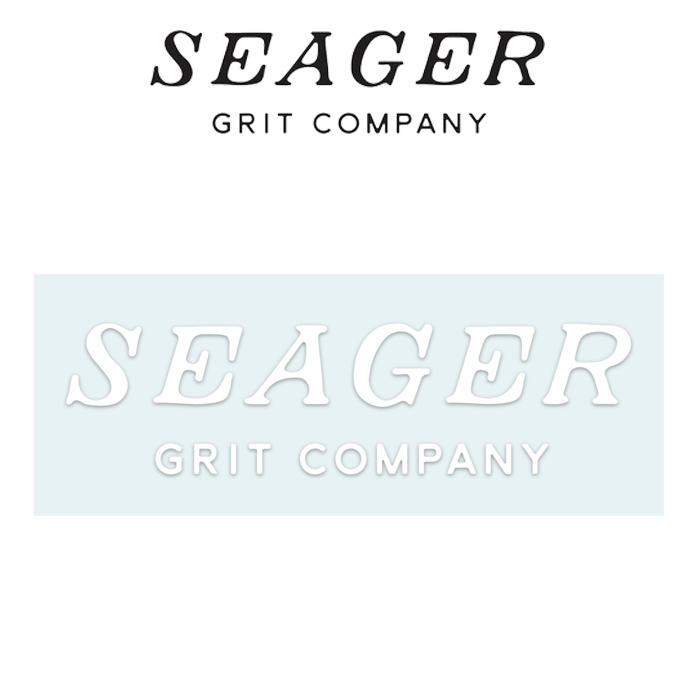 SEAGER(シーガー)　LOGO DECAL　【ロゴステッカー シール】【定番 人気 シンプル アウトドア サーフィン スケートボード カリフォル