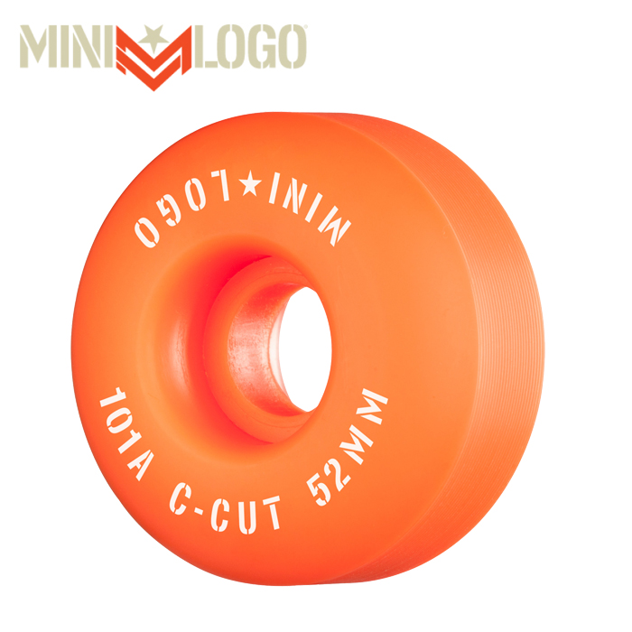 MINI LOGO (ミニロゴ)　 C-CUT "2" 52MM 101A ORANGE 4PK　ミニロゴ ウィール スケートボード スケボー パーツ