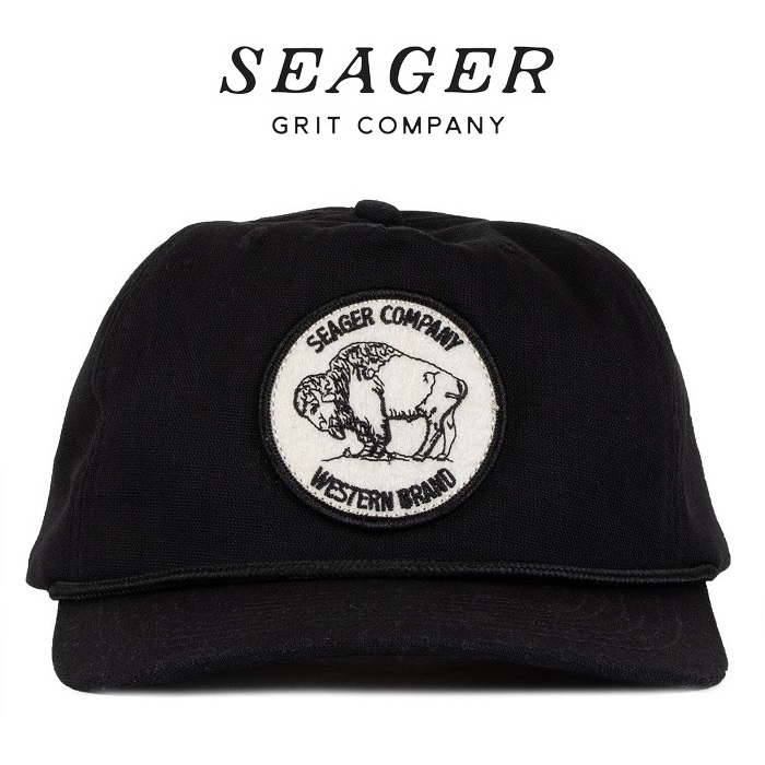 SEAGER(シーガー)　NICKEL SNAPBACK BLACK　【キャップ 帽子】【シーガー キャップ】【定番 人気 シンプル アウトドア サーフィン ス