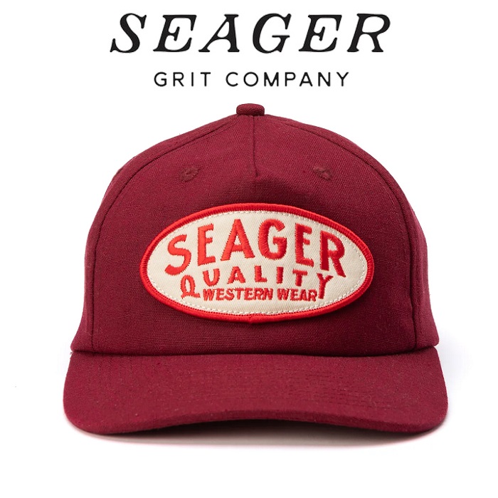 SEAGER(シーガー)　 OLD TOWN SNAPBACK MAROON 　【キャップ 帽子】【シーガー キャップ】【定番 人気 シンプル アウトドア サーフィ