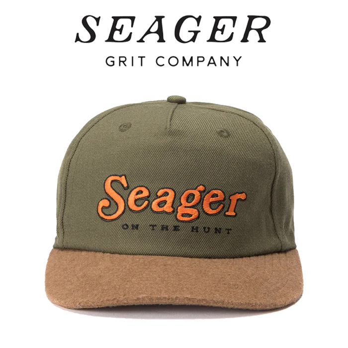 SEAGER(シーガー)　 ON THE HUNT SNAPBACK ARMY/BROWN 　【キャップ 帽子】【シーガー キャップ】【定番 人気 シンプル アウトドア 