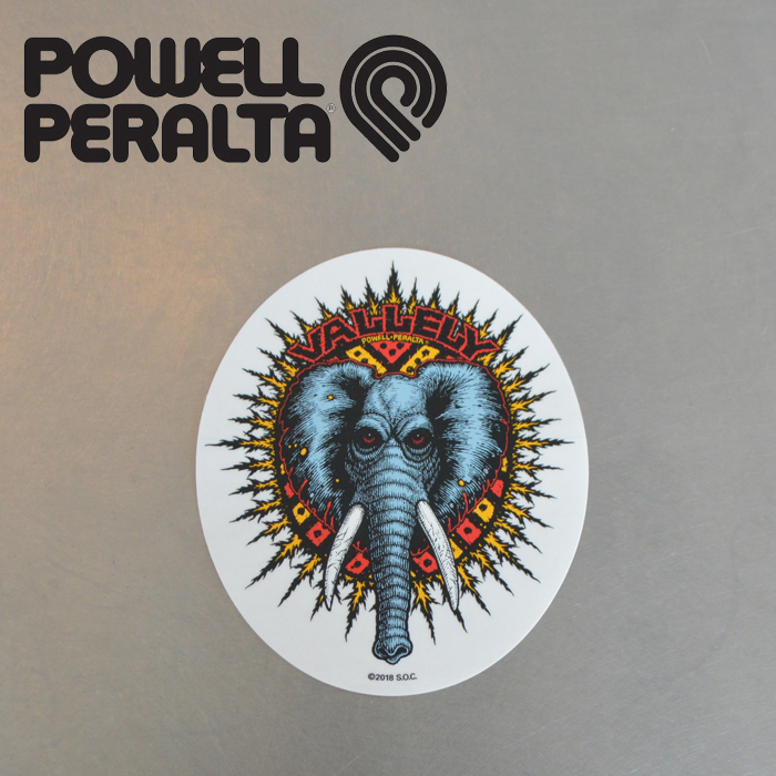 POWELL PERALTA (パウエルペラルタ)　POWELL PERALTA STICKER Vallely Elephant　【パウエルペラルタ】【スケートボード 】【スケボ