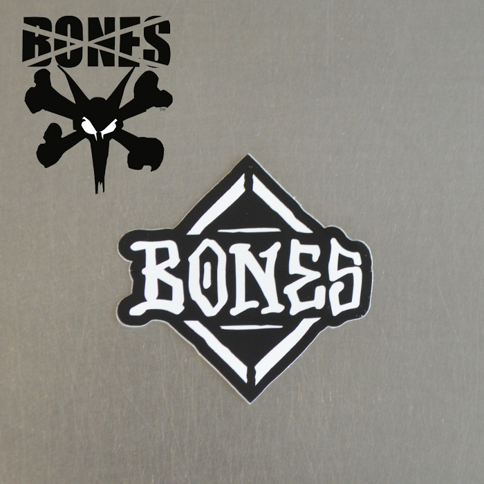 BONES (ボーンズ)　BONES STICKER DIAMOND 3"　【ボーンズ ウィール】【スケートボード 】【スケボー】【ステッカー】