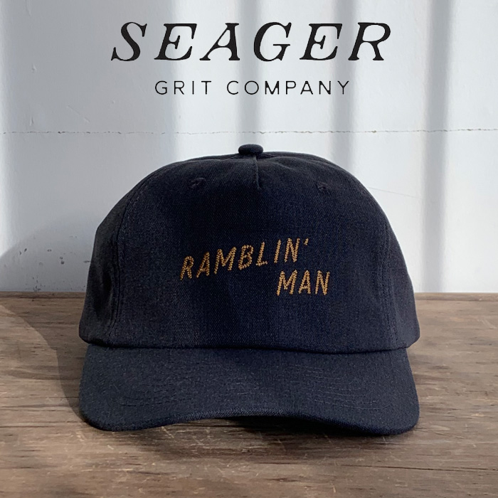 SEAGER(シーガー)　 RAMBLIN MAN SNAPBACK CHARCOAL 　【キャップ 帽子】【シーガー キャップ】【定番 人気 シンプル アウトドア サ