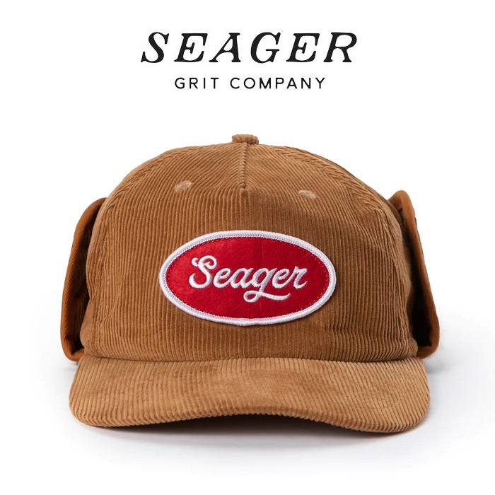 SEAGER(シーガー)　RUSS FLAPJACK CORDUROY CAP COYOTE BROWN　【キャップ 帽子】【シーガー キャップ】【定番 人気 シンプル アウト
