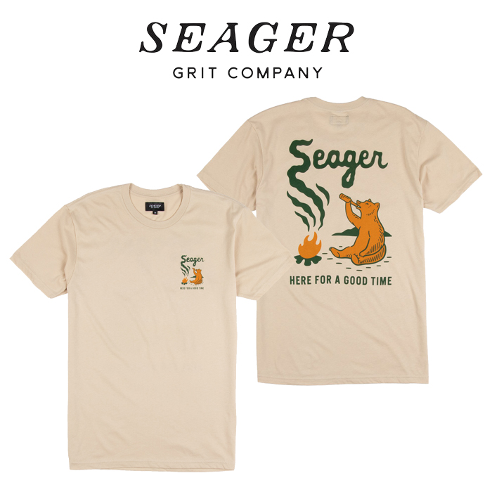 SEAGER(シーガー)　SMOKEY TEE CREAM　【Tシャツ 半袖T】【定番 人気 シンプル アウトドア サーフィン スケートボード カリフォルニ