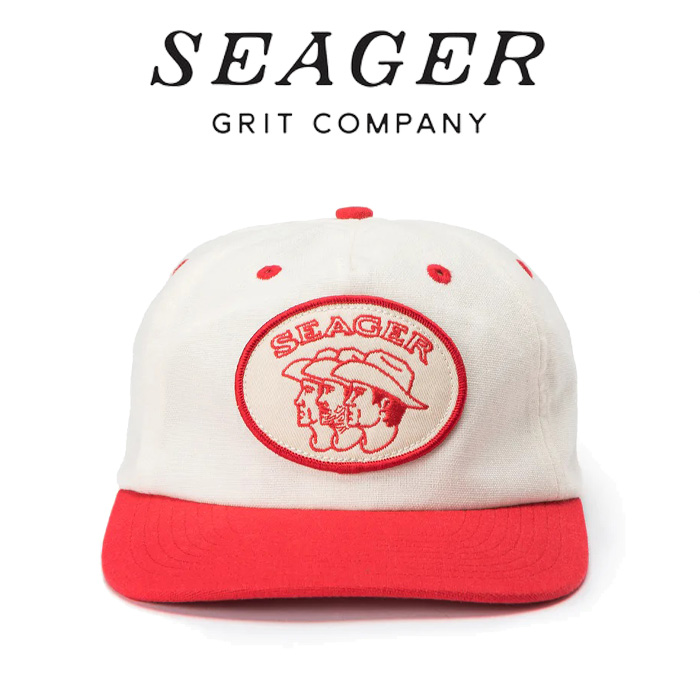 SEAGER(シーガー)　 STORYTIME HEMP SNAPBACK RED/CREAM 　【キャップ 帽子】【シーガー キャップ】【定番 人気 シンプル アウトドア