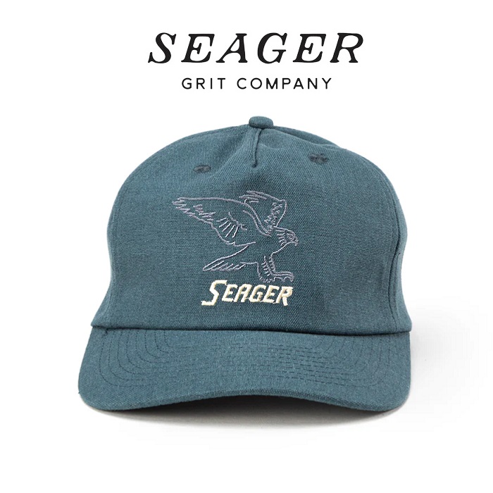 SEAGER(シーガー)　TALONS HEMP SNAPBACK PETROL BLUE　【キャップ 帽子】【シーガー キャップ】【定番 人気 シンプル アウトドア サ