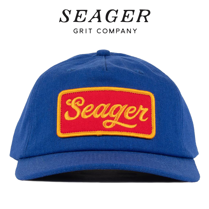 SEAGER(シーガー)　UNCLE BILL HEMP SNAPBACK BLUE　【キャップ 帽子】【シーガー キャップ】【定番 人気 シンプル アウトドア サー