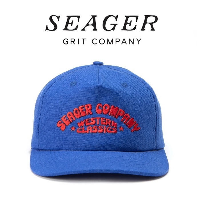 SEAGER(シーガー)　WESTERN CLASSICS HEMP SNAPBACK BLUE　【キャップ 帽子】【シーガー キャップ】【定番 人気 シンプル アウトドア