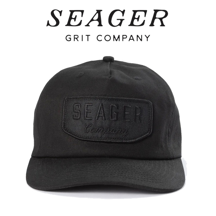 SEAGER(シーガー)　WILSON SNAPBACK BLACK/BLACK 　【キャップ 帽子】【シーガー キャップ】【定番 人気 シンプル アウトドア サーフ
