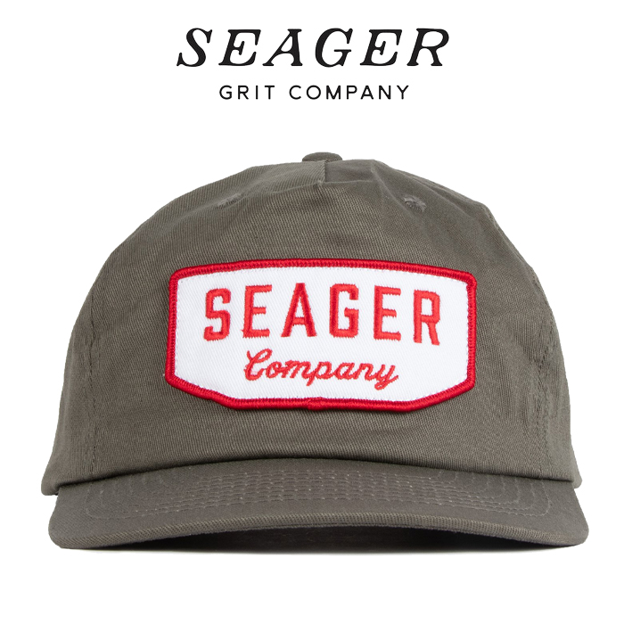 SEAGER(シーガー)　WILSON SNAPBACK STONE GREY　【キャップ 帽子】【シーガー キャップ】【定番 人気 シンプル アウトドア サーフィ