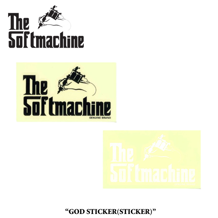 SOFTMACHINE (ソフトマシーン)　 GOD STICKER　【即発送可能】【ステッカー】【TATTOO】　
