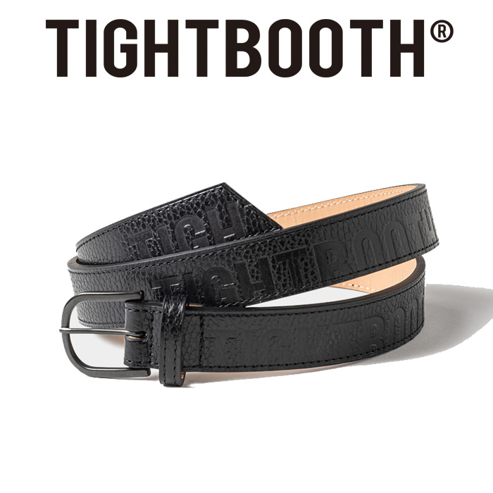 TIGHTBOOTH (タイトブース)　 LEATHER LOGO BELT　 【レザーベルト】【TIGHTBOOTH PRODUCTION タイトブースプロダクション TBPR イン