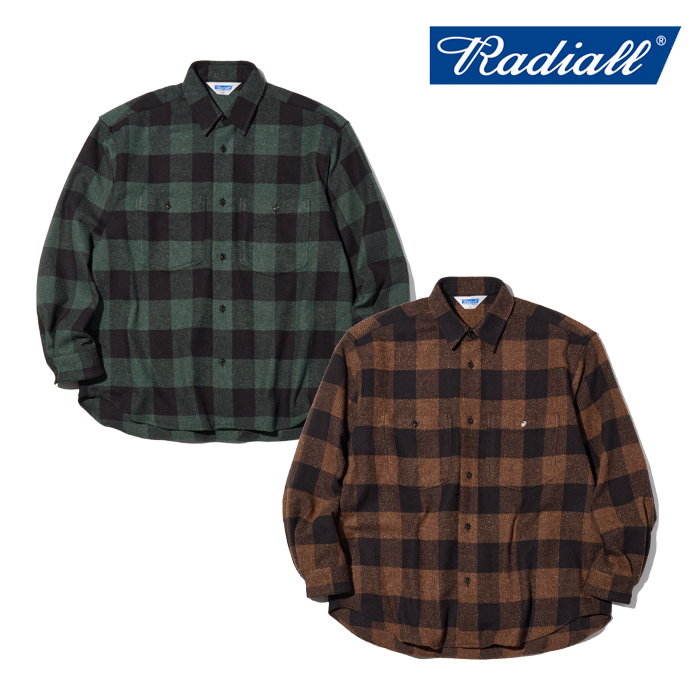 RADIALL ラディアル 　FISHER - REGULAR COLLARED SHIRT L/S　 【シャツ 長袖】【2026 AUTUMN & WINTER 新作】【RAD-S03263】【イン
