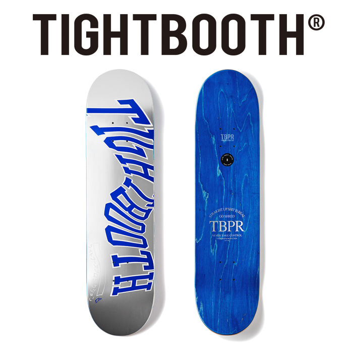 TIGHTBOOTH (タイトブース)　 ACID LOGO SILVER 　 【デッキ スケートボード スケボー】【TIGHTBOOTH PRODUCTION タイトブースプロダ