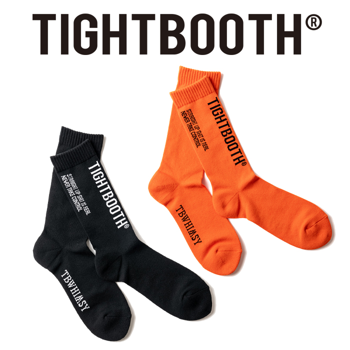 TIGHTBOOTH (タイトブース)　 LABEL LOGO SOCKS 　 【ロゴ ソックス】【TIGHTBOOTH PRODUCTION タイトブースプロダクション TBPR イ