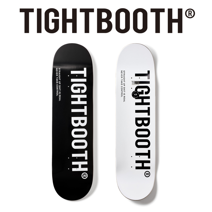 TIGHTBOOTH (タイトブース)　 LOGO BLACK 　 【デッキ スケートボード スケボー】【TIGHTBOOTH PRODUCTION タイトブースプロダクショ