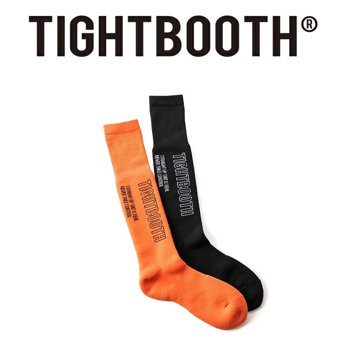 TIGHTBOOTH (タイトブース)　 LABEL LOGO HIGH SOCKS　 【ロゴ ソックス】【TIGHTBOOTH PRODUCTION タイトブースプロダクション TBPR